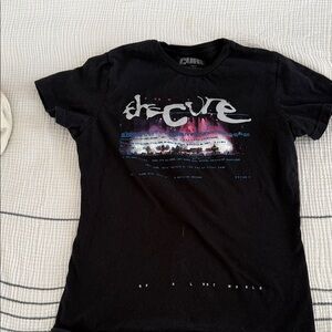 The Cure Black Graphic Short Sleeve Tee